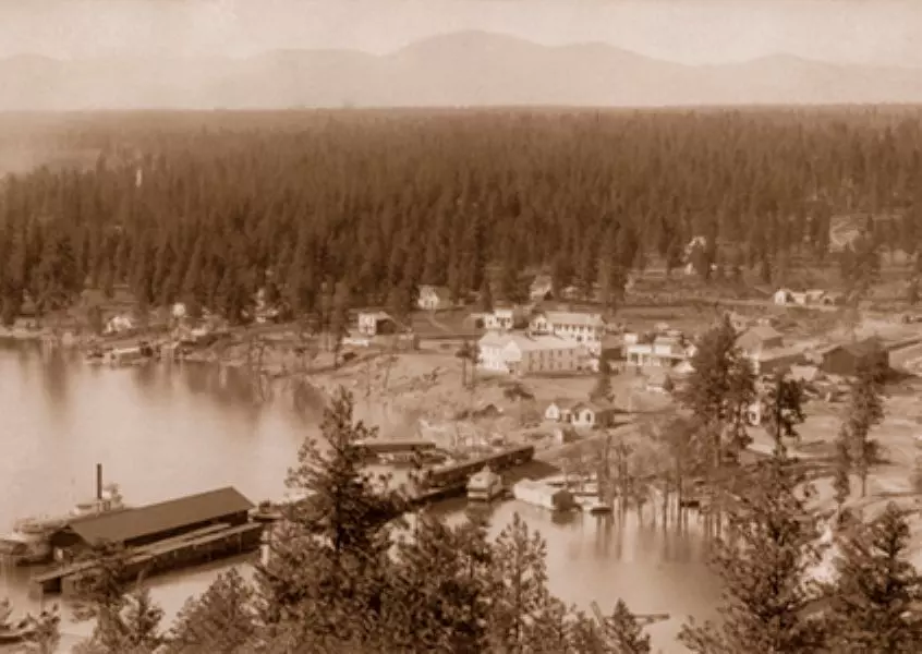 CDA Lake front 1889
