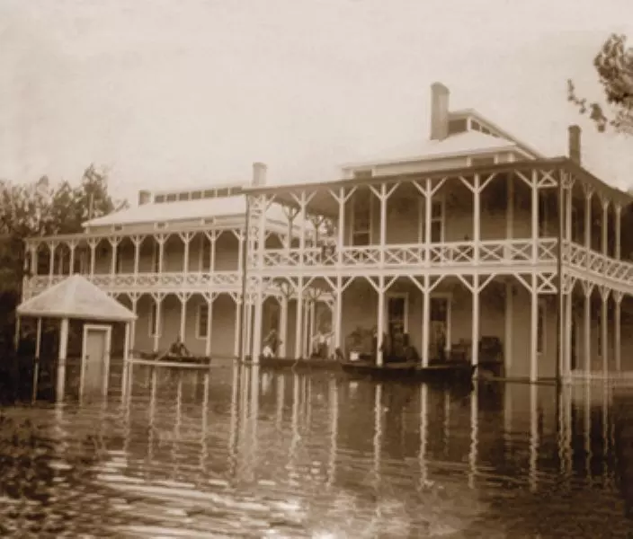 For Sherman hospital flood circa 1894