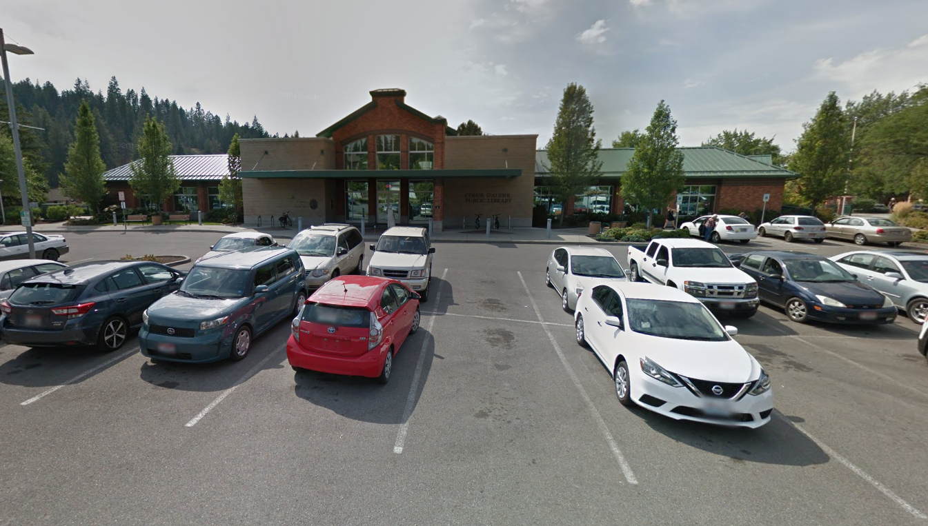 CDA Library present location at 702 E Front Ave