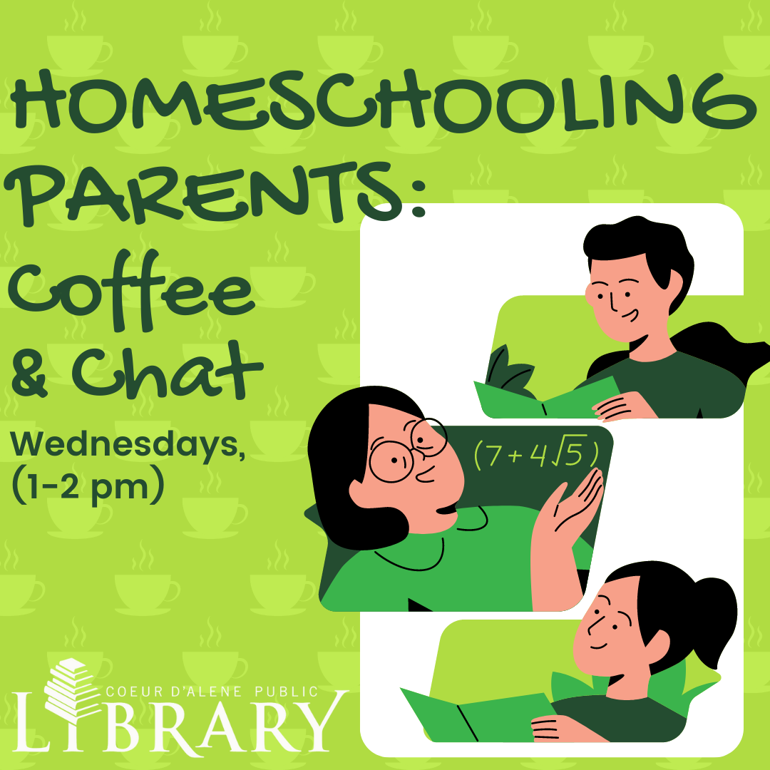 Home Educators Coffee & Chat at the Coeur d'Alene Public Library