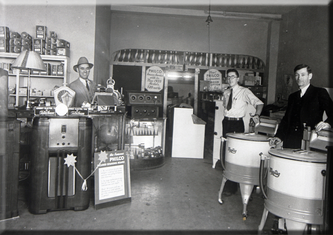 Men in store