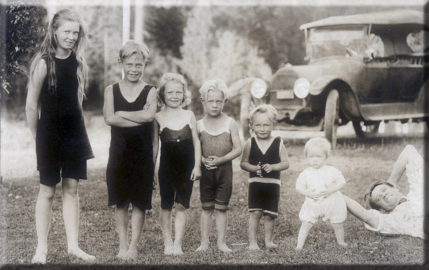 Children in swimwear