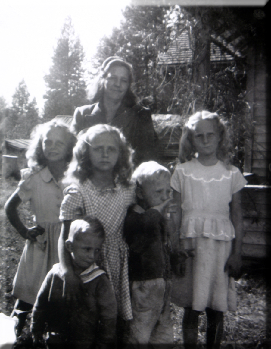 Mom and children