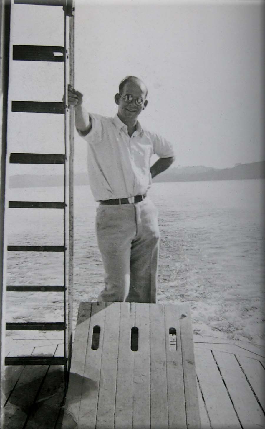 Bill on boat circa 1933