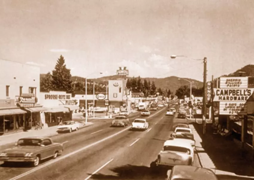 CDA Streets circa 1955