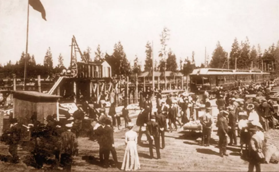 CDA dock and Spokane train
