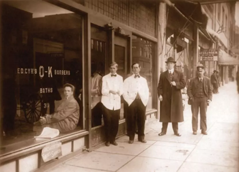 CDA Barber Shop circa 1910