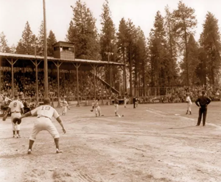 Spokane Indians game at Memorial field circa 1947