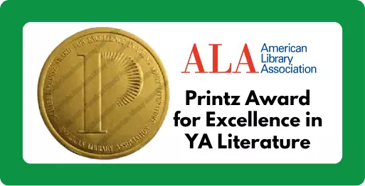 American Library Association Michael L Printz Award medallion.
