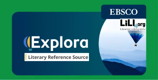 Explora Literary Reference Source LiLI.org Libraries Linking Idaho Button