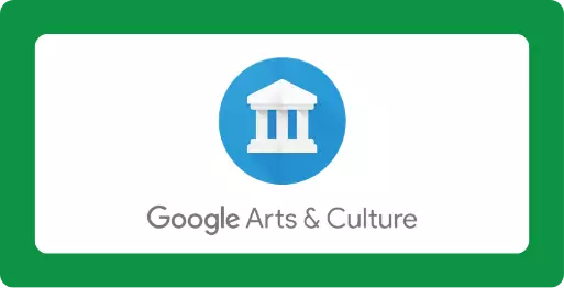 Google Arts & Culture with a library icon.