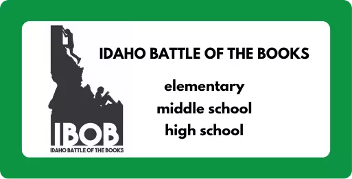 Youth climbing and sitting reading on the state of Idaho - Elementary - Middle School - High School.