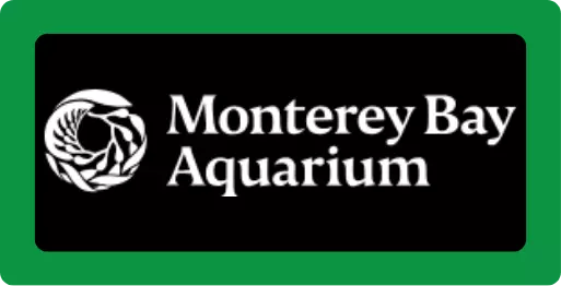 Monterey Bay Aquarium with circular sea vegetation.