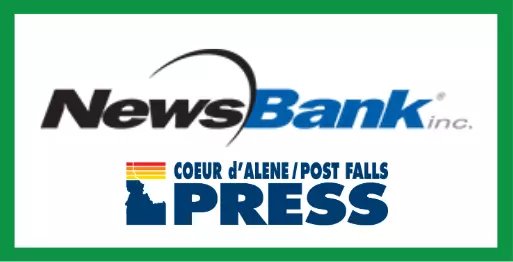 NewsBank Inc. Coeur d'Alene Post Falls Press Button