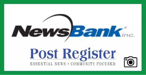 NewsBank Inc. Idaho Falls Post Register Button Essential News Community Focused