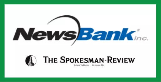 NewsBank Inc. The Spokesman-Review Button Spokane, Washington Est. May 19,1883