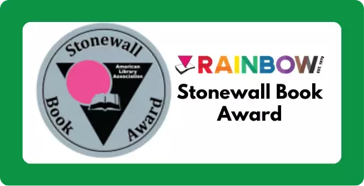 RAINBOW Est. 1970 - Books, triangles and circles and the words "American Library Association"