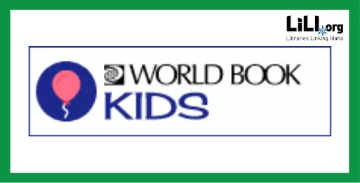 World Book Kids LiLI.org Libraries Linking Idaho Button
