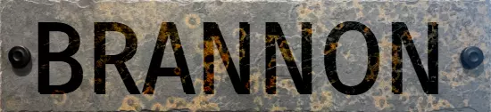 Brannon name plate