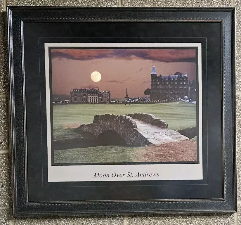 Steve's photograph titled "Moon over St. Andrews"